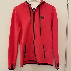 VS PINK bright pink zip up hoodie